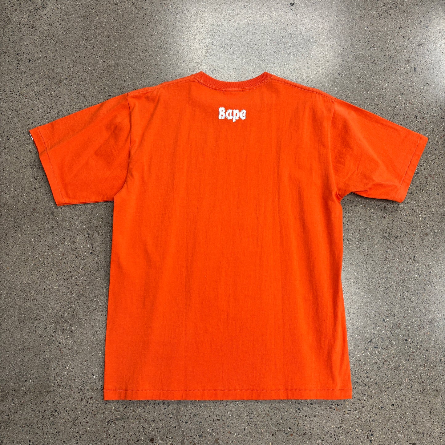 Bape Orange Brush College Shirt