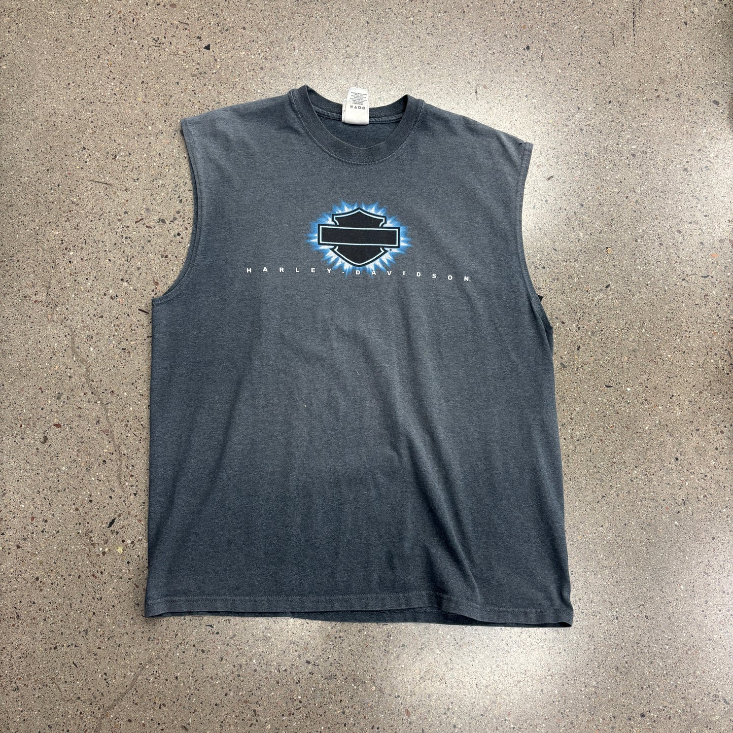 Vintage Harley Davidson Sleeveless Shirt (XL)