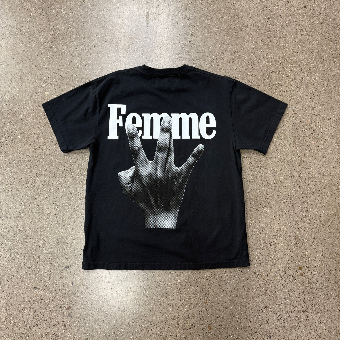 Homme Femme Westside Shirt Black White