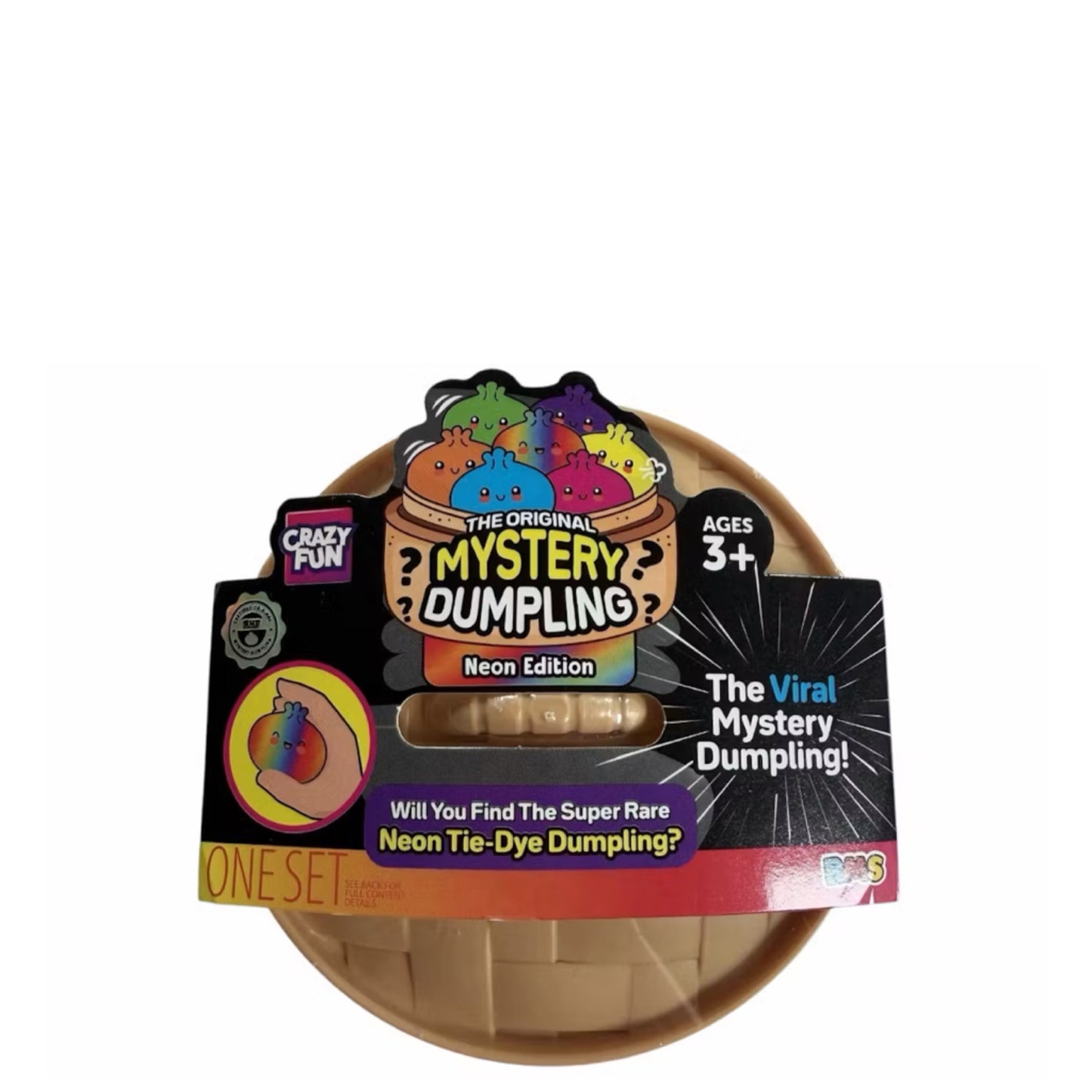 Squishy Bun The Original Mystery Dumpling : Neon Tie Dye Edition Blind Box
