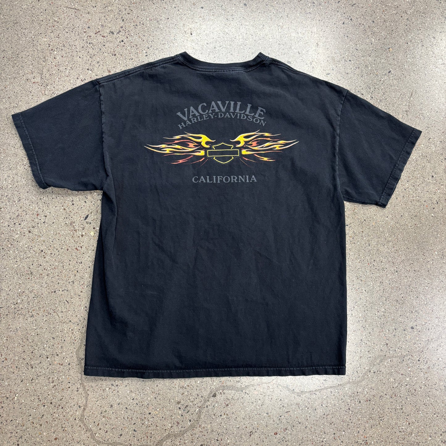 Vintage Harley Davidson Flame Pocket Shirt (XL)