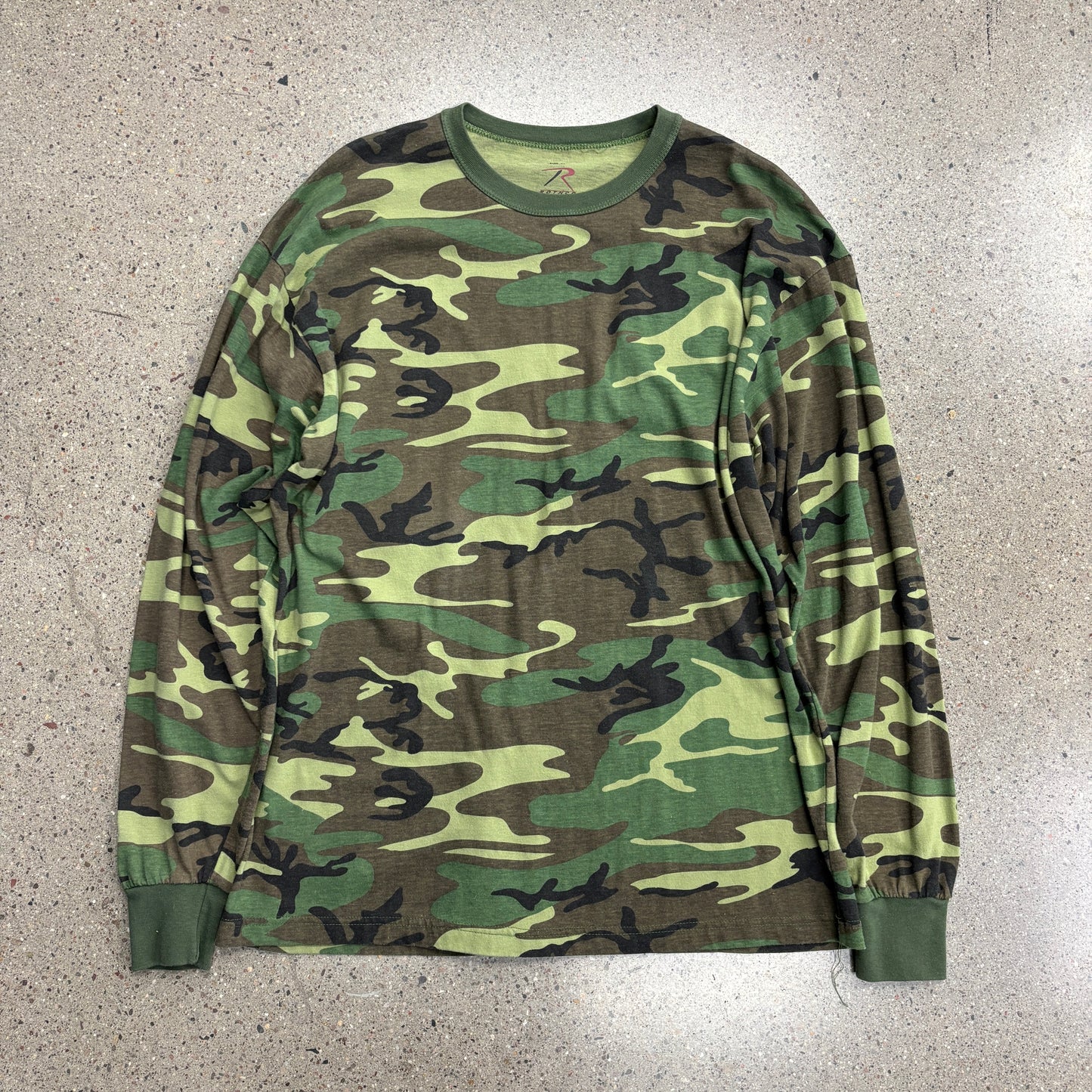 Vintage Woodland Camo Longsleeve (XL)