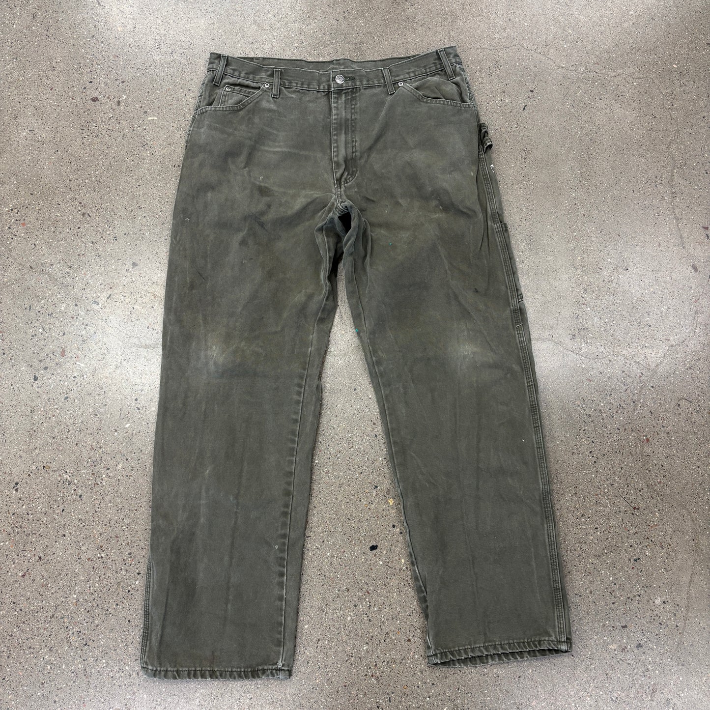 Vintage Dickies Carpenter Pants Olive (38x32)