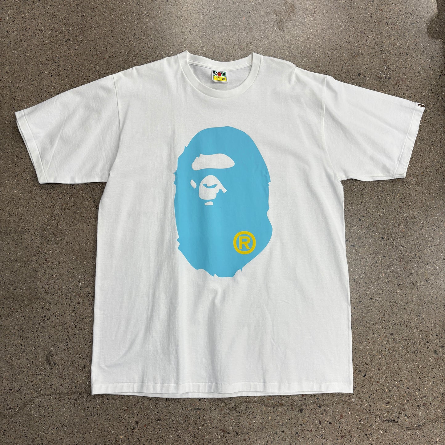 Bape Ape Head Shirt White/Teal