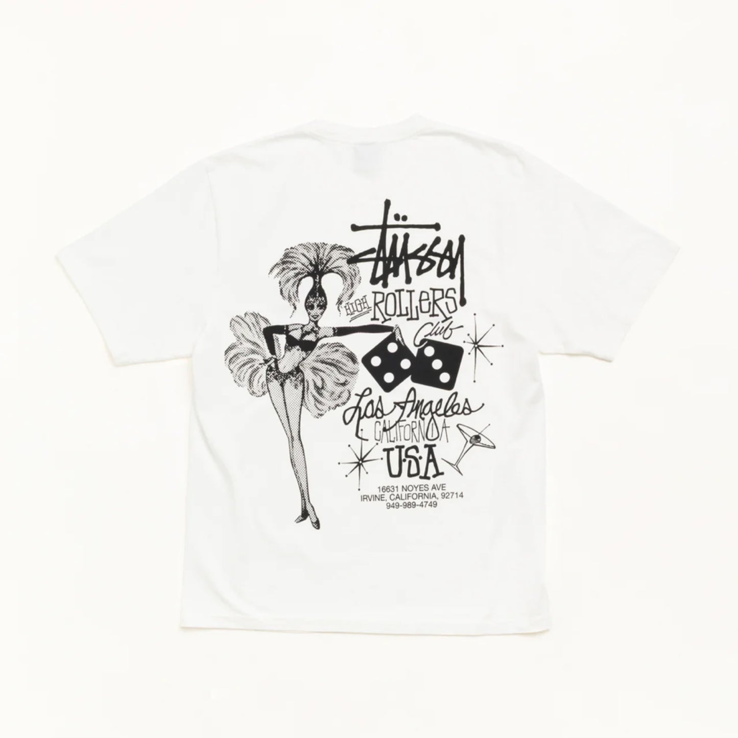 Stussy High Rollers Tee White