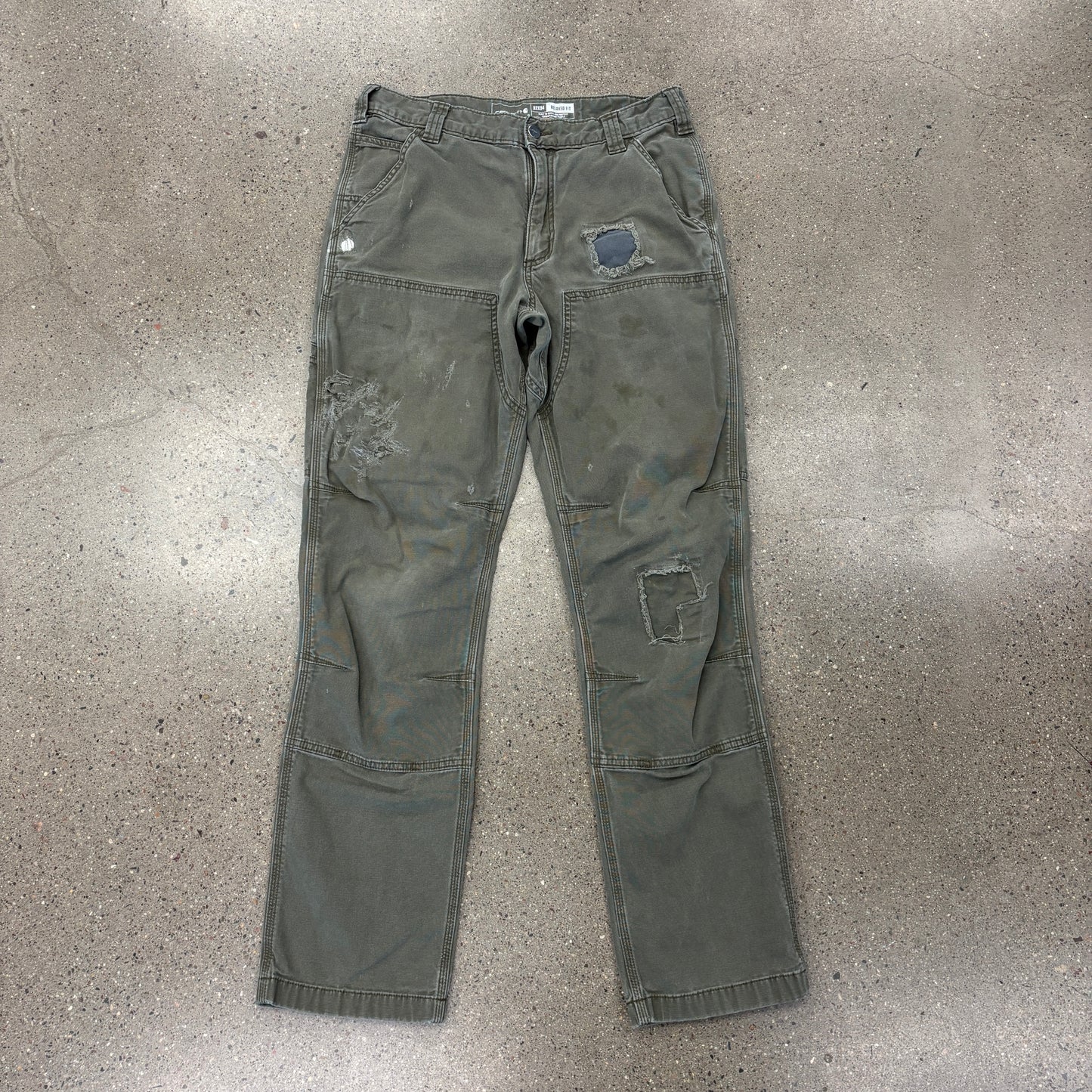 Carhartt Double Knees Olive (32x34)
