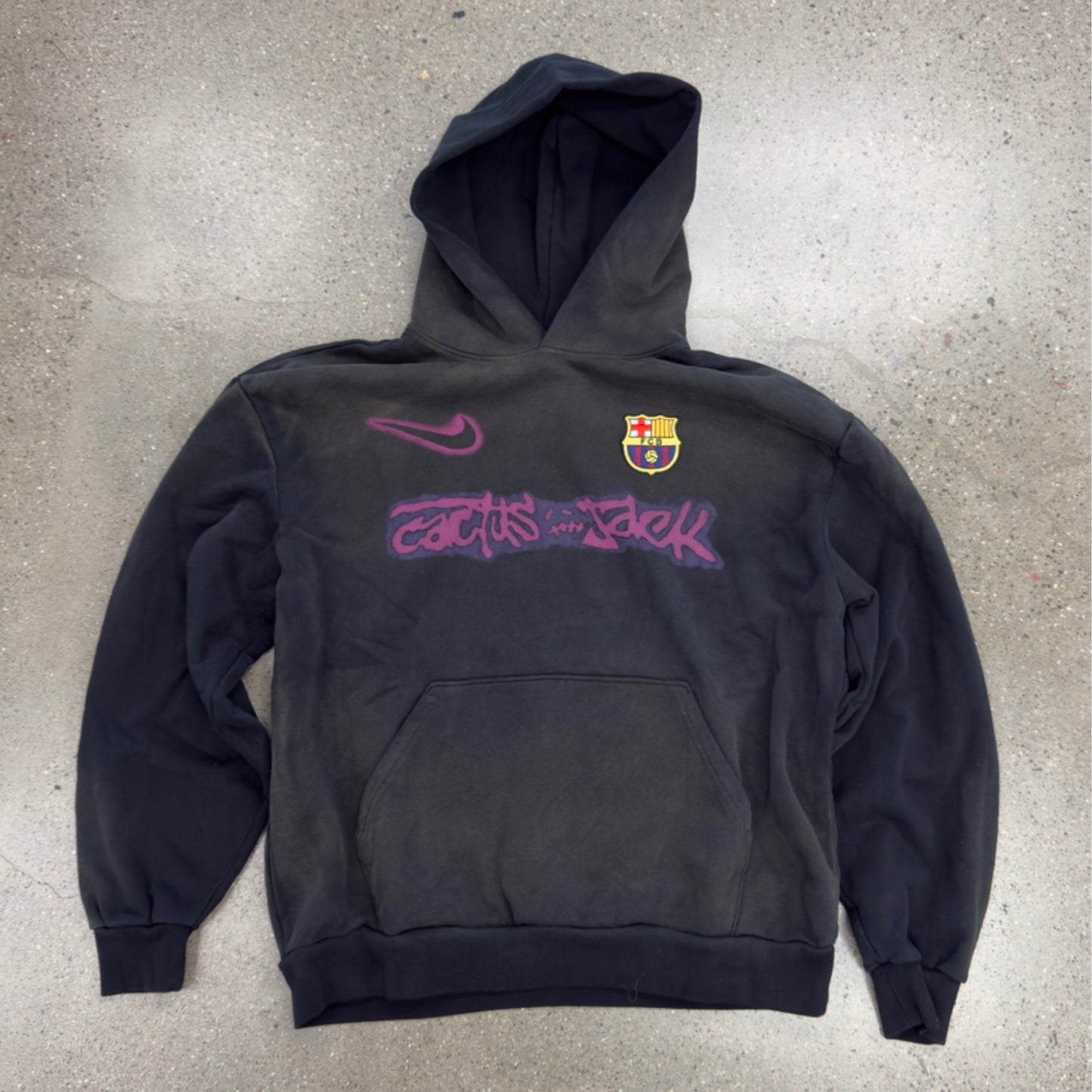 Travis Scott x Nike x FC Barcelona Spray Logo Hoodie