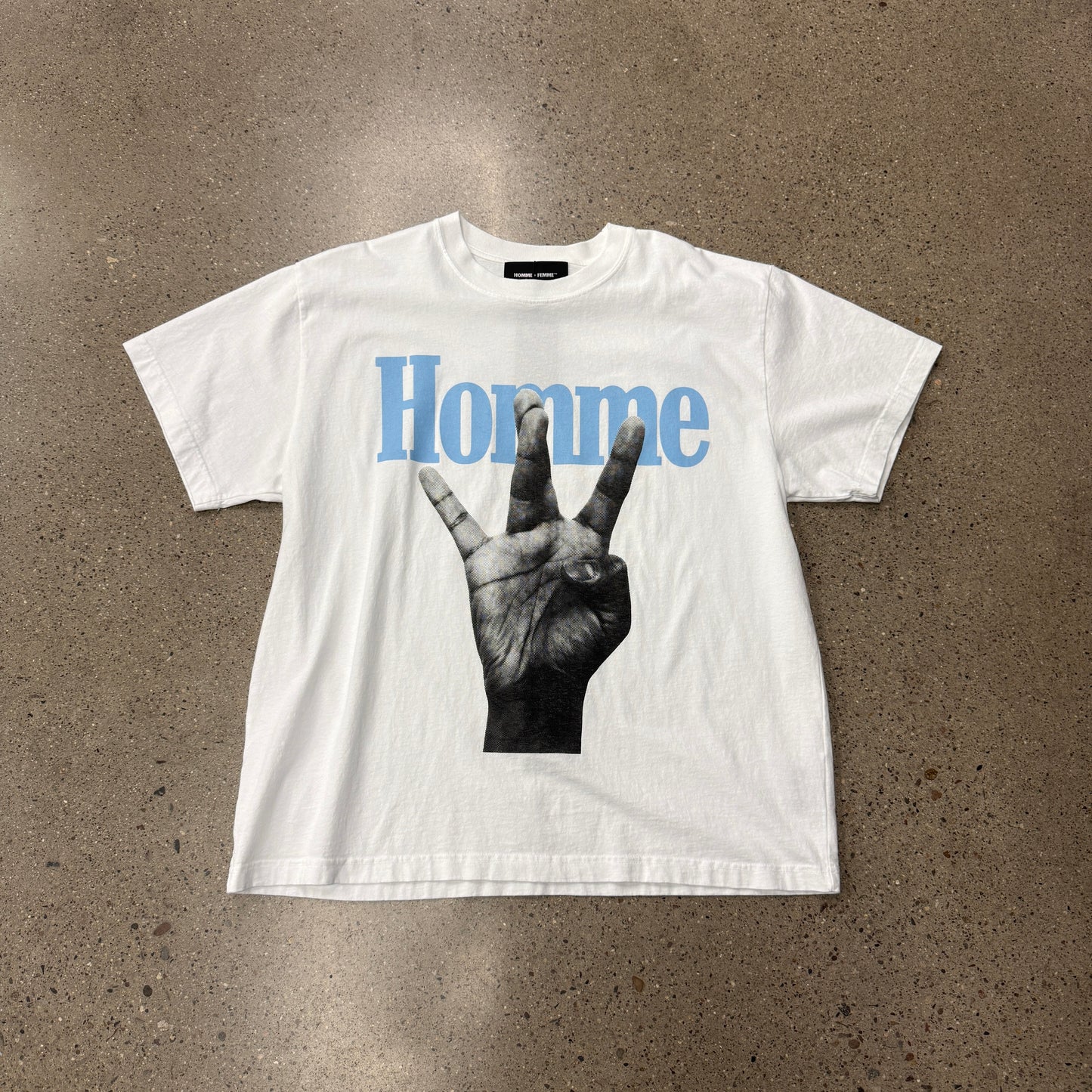 Homme Femme Westside Shirt White Blue
