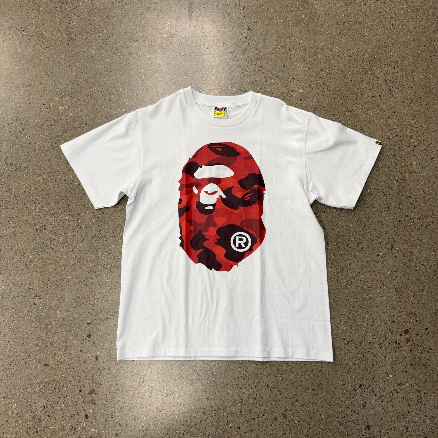 Bape Ape Head Shirt Red Camo