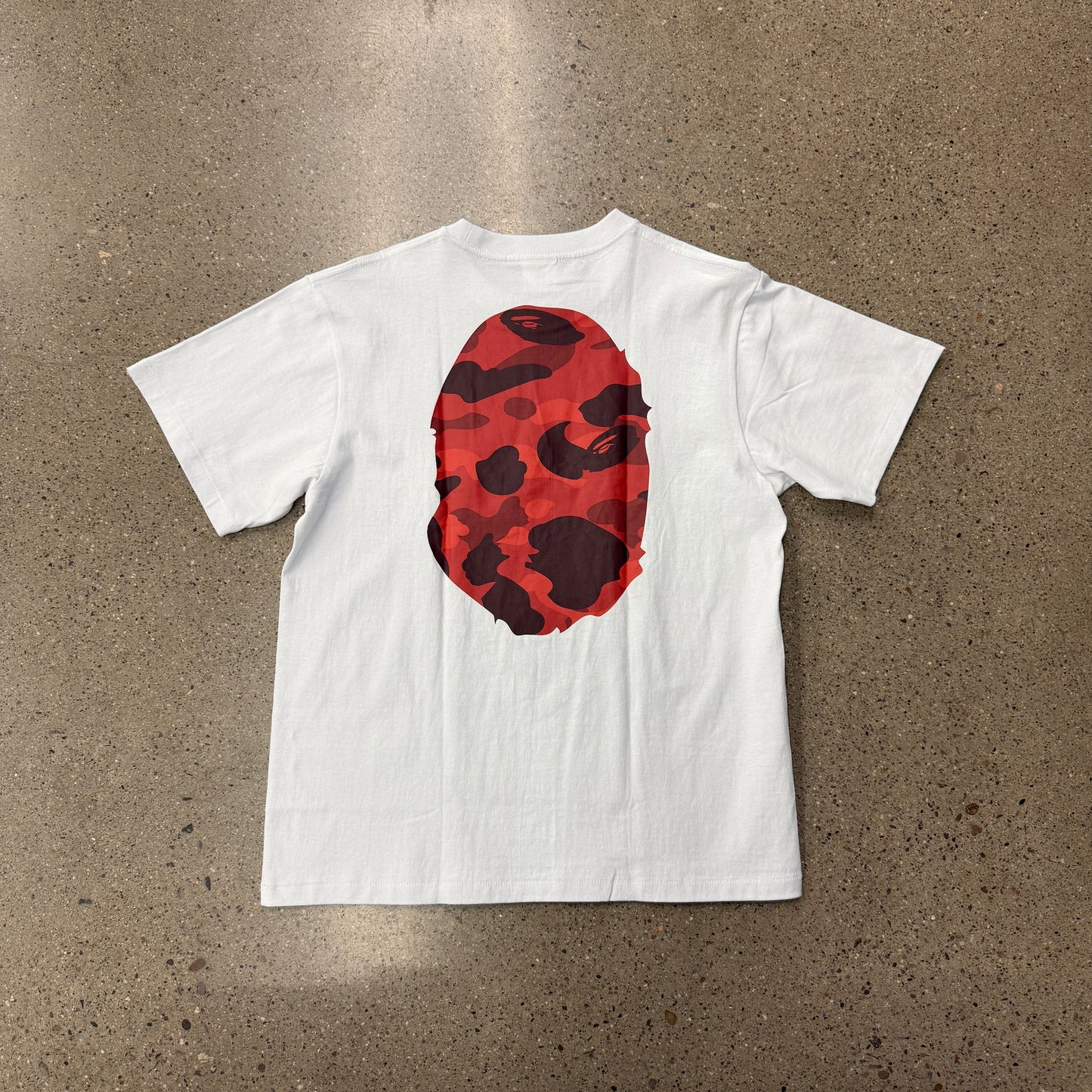 Bape Ape Head Shirt Red Camo