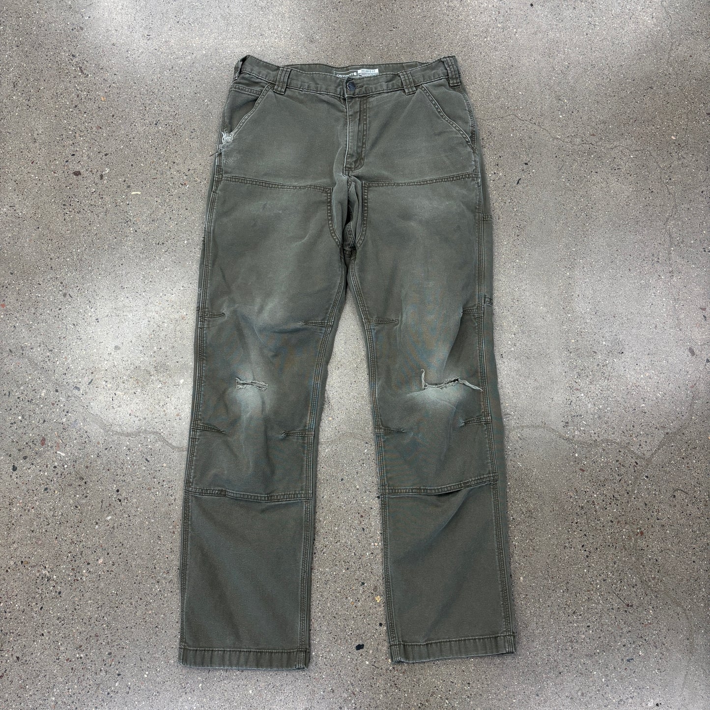 Carhartt Double Knee Pants Olive (33x34)