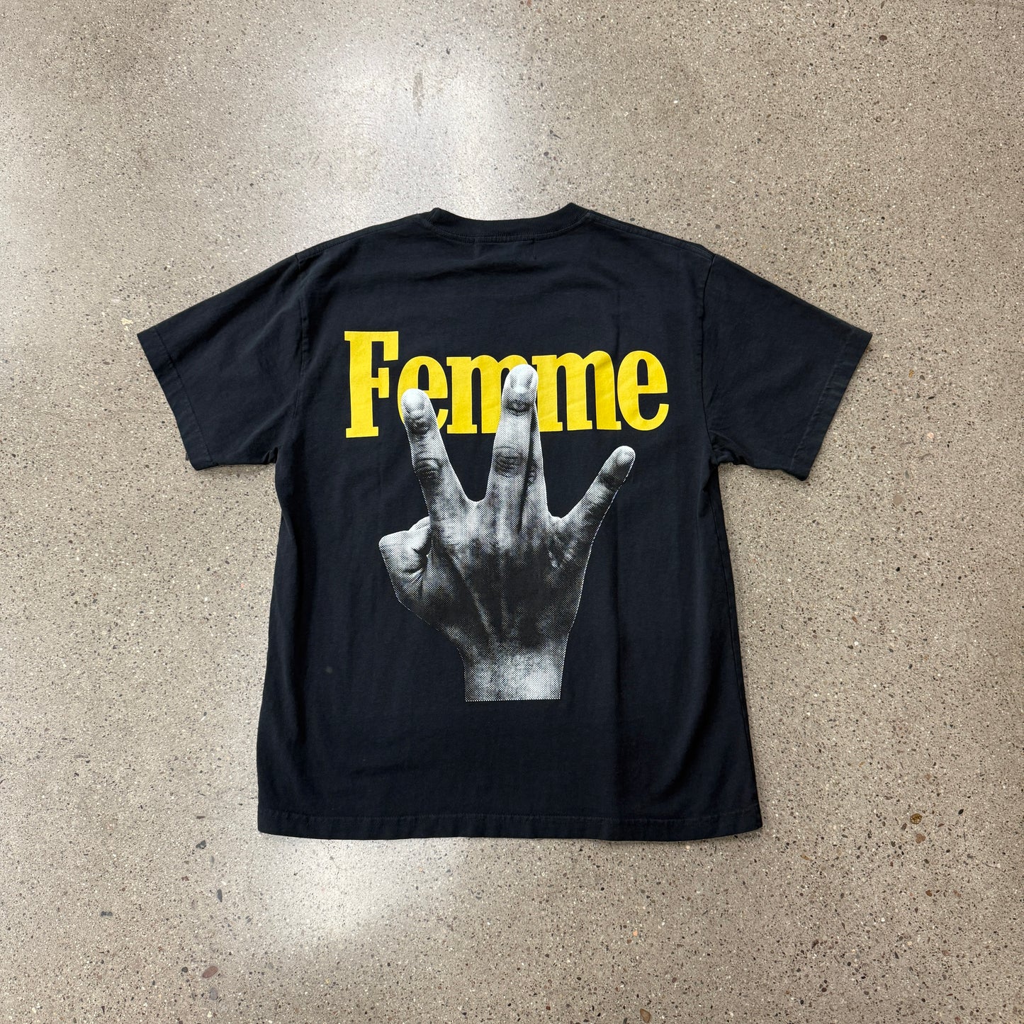 Homme Femme Westside Shirt Black Gold