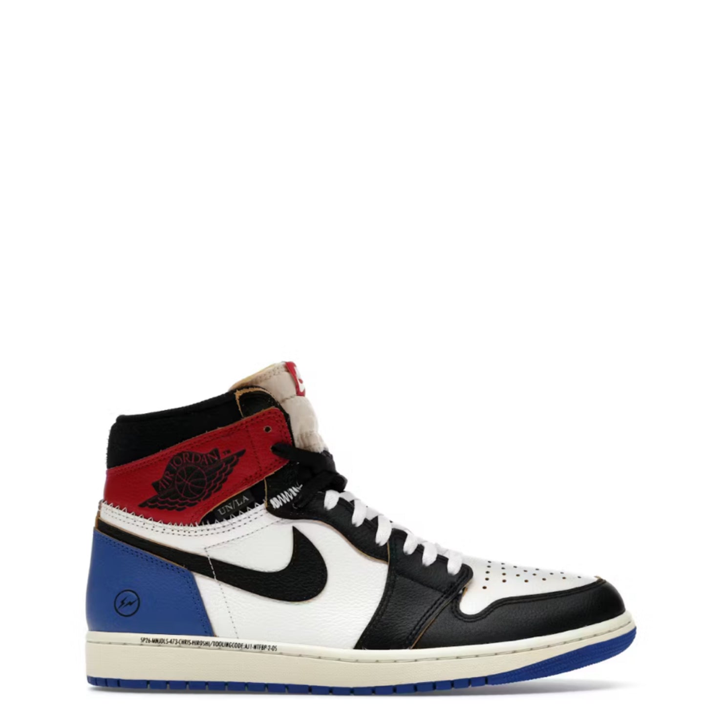 Jordan 1 Retro High OG SP Fragment x Union LA Varsity Red Sport Royal