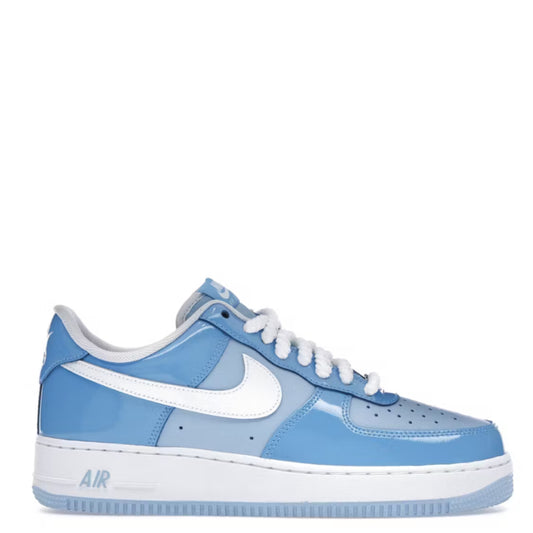 Nike Air Force Low Blue White Patent