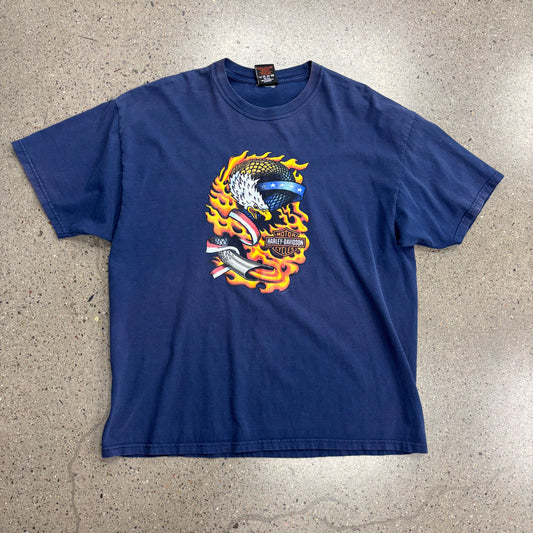 Vintage Rerun Harley Flame Shirt (XL)