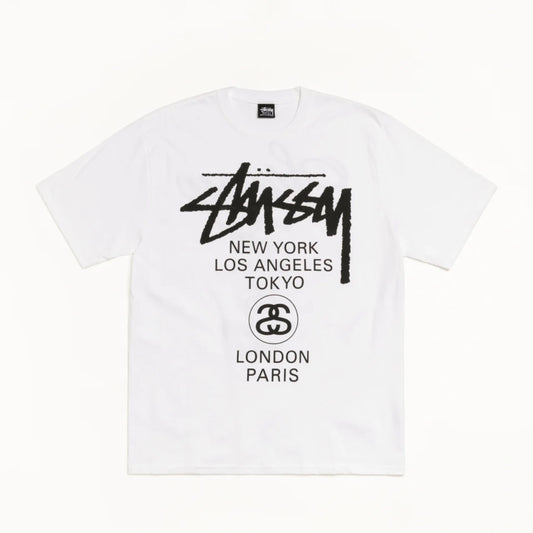 Stussy World Tour Tee (White)