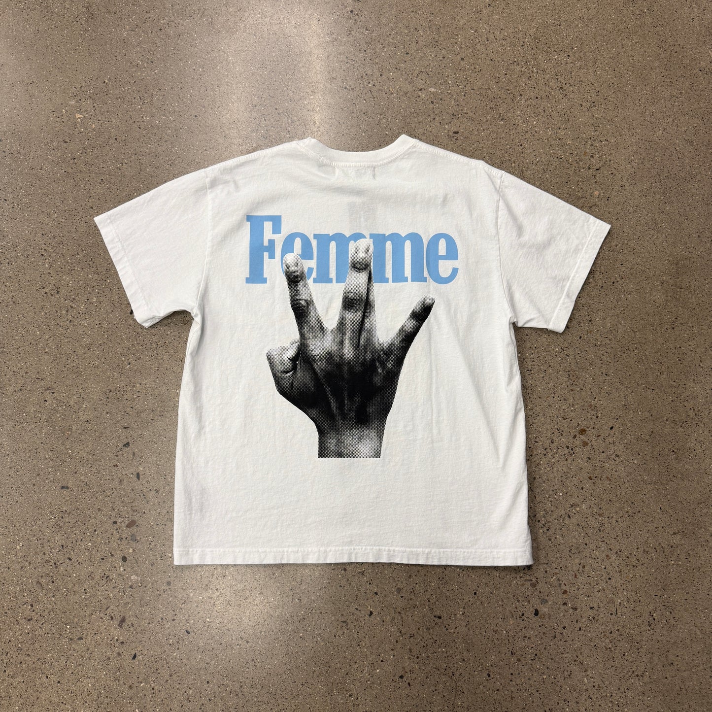 Homme Femme Westside Shirt White Blue