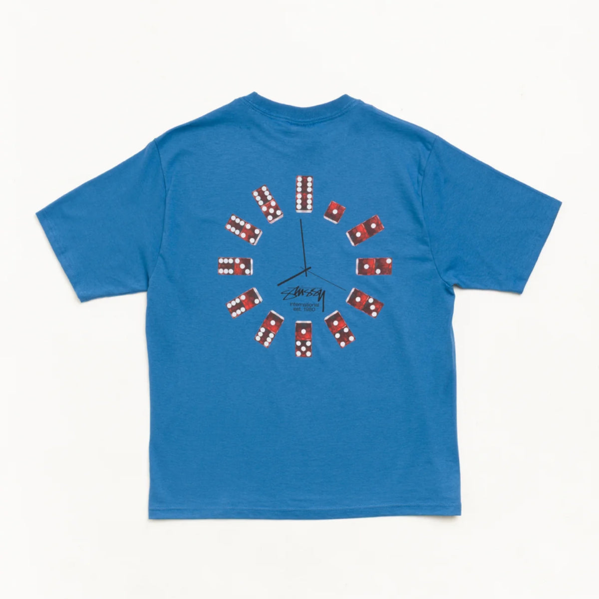 Stussy Dice Clock Tee Blue