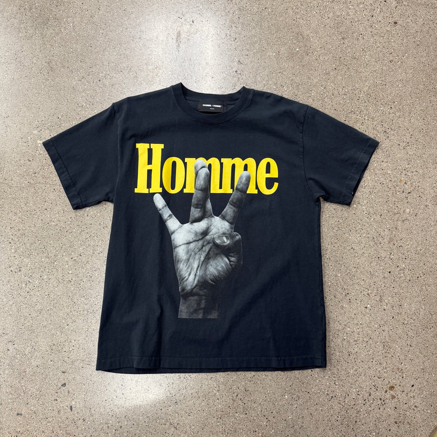 Homme Femme Westside Shirt Black Gold