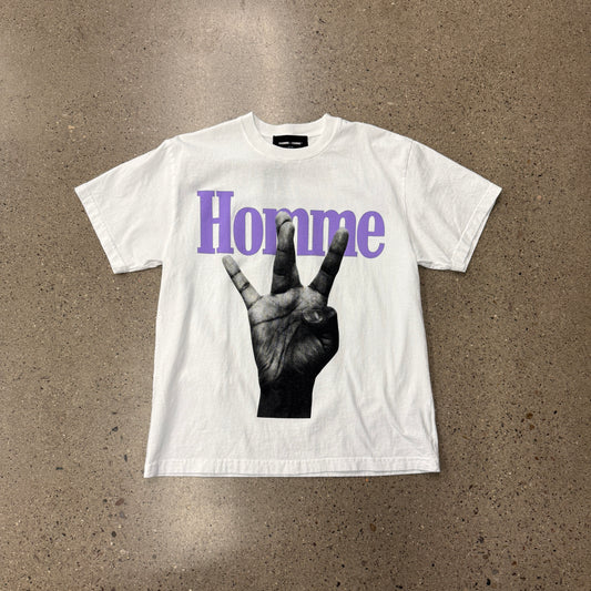 Homme Femme Westside Shirt White Purple
