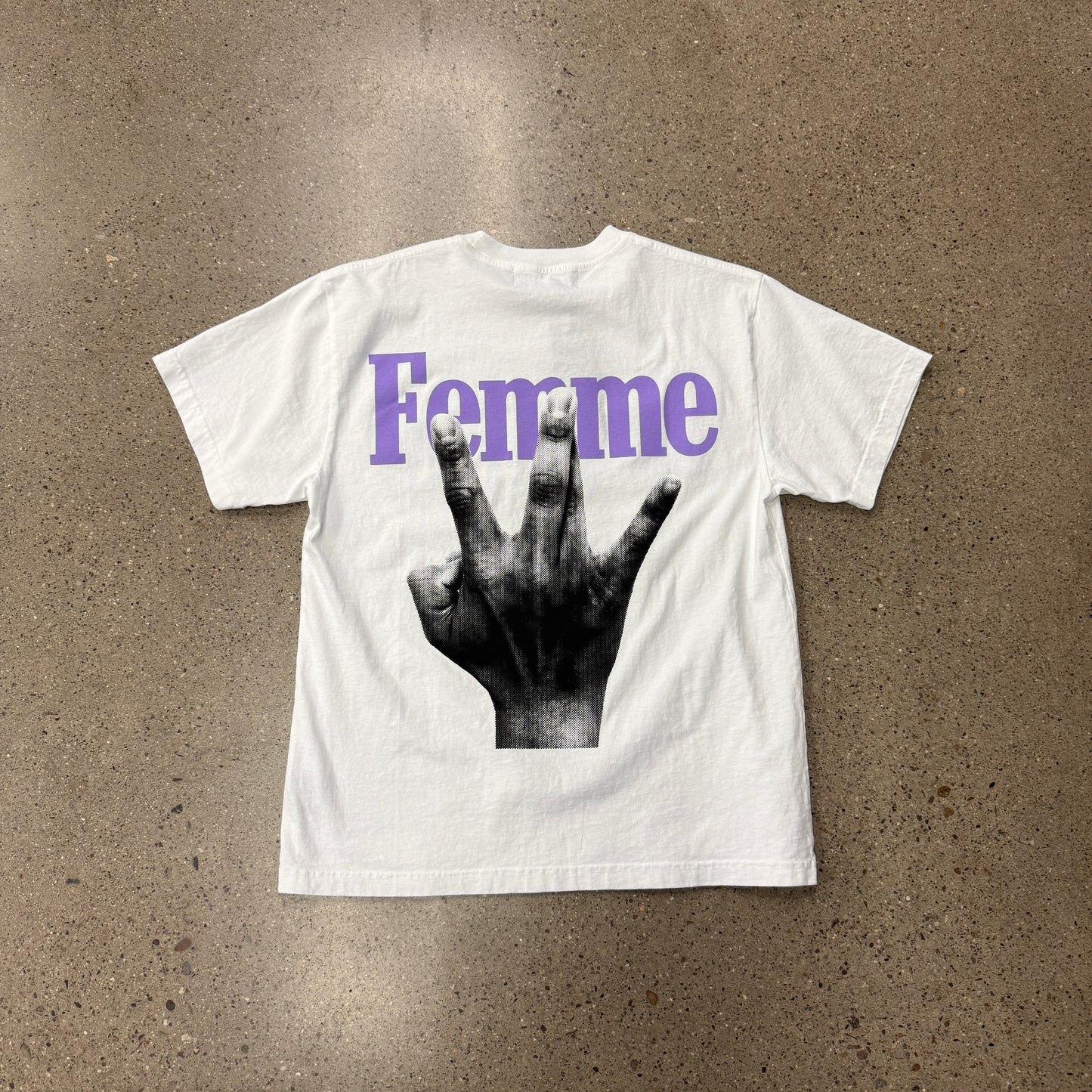 Homme Femme Westside Shirt White Purple