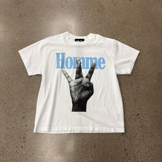 Homme Femme Westside Shirt White Blue