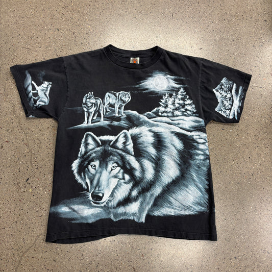 Vintage AOP Wolf Shirt (L)