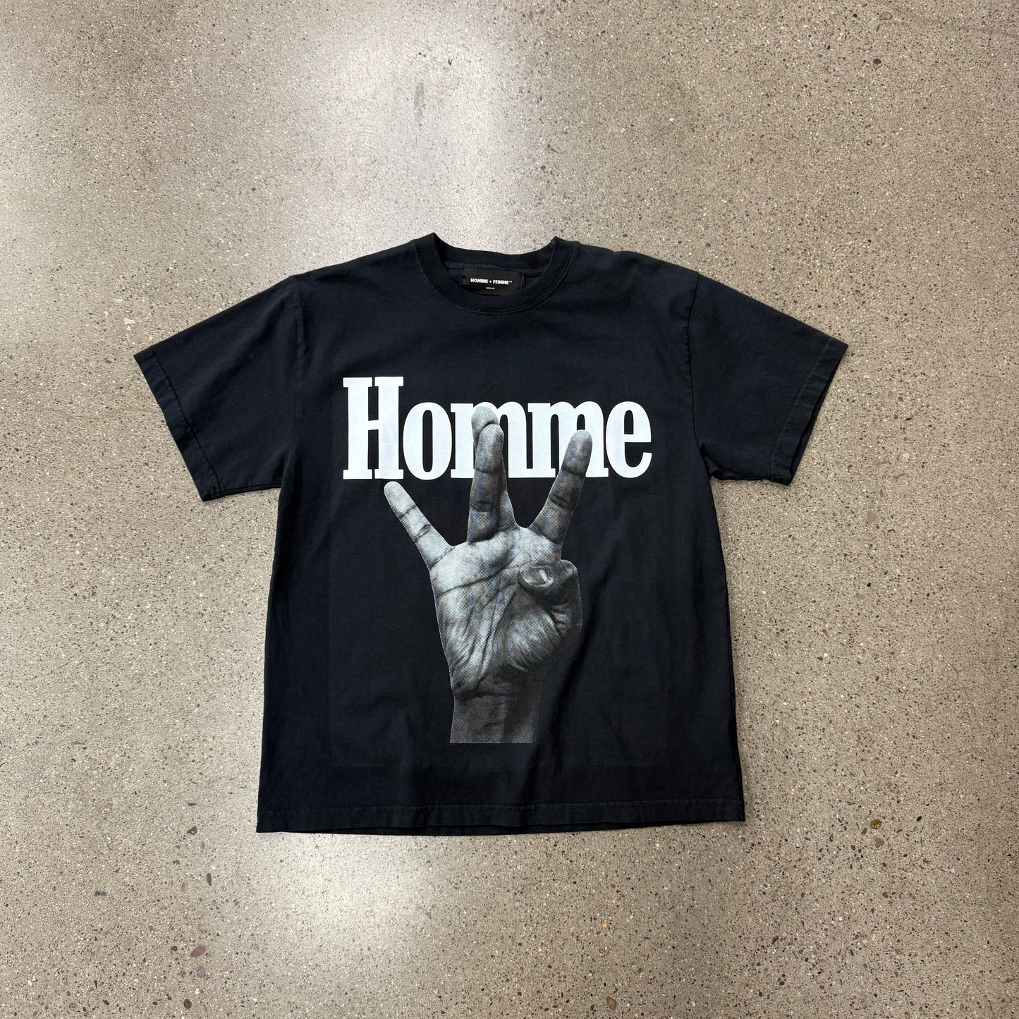 Homme Femme Westside Shirt Black White