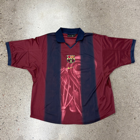 Travis Scott x Nike x FC Barcelona Retro 2000/01 Home Skeleton Jersey