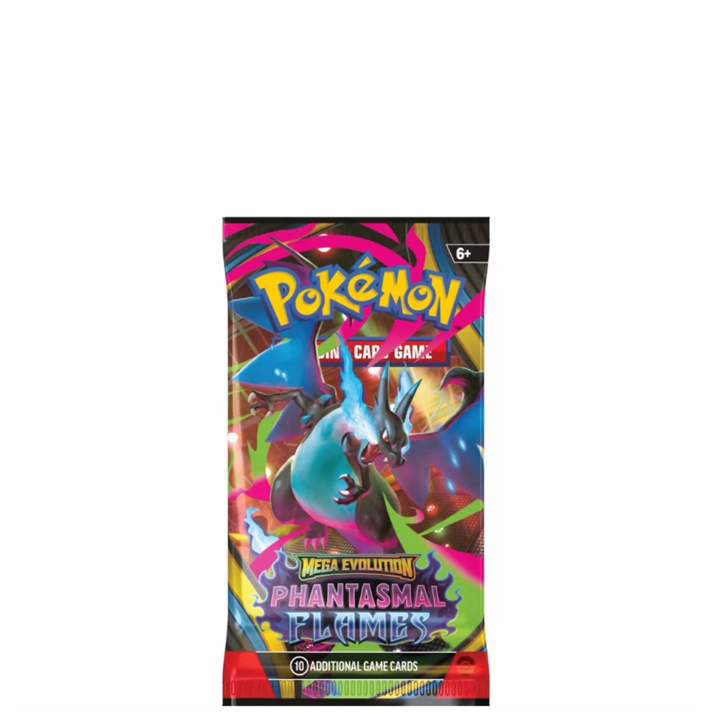 2025 Pokémon Mega Evolution Phantasmal Flames Mega Charizard X Booster Pack