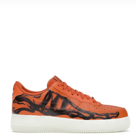 Nike Air Force 1 Low Orange Skeleton Halloween